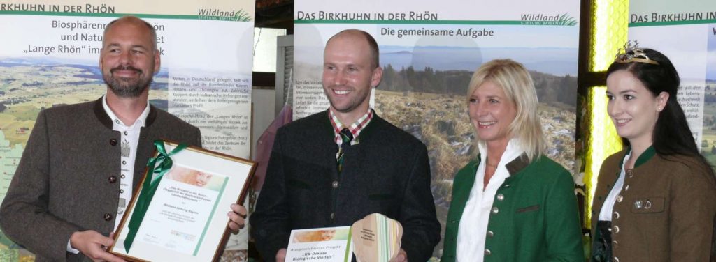 UN-Dekade-Preis für Birkwild-Projekt © Wildland-Stiftung Bayern