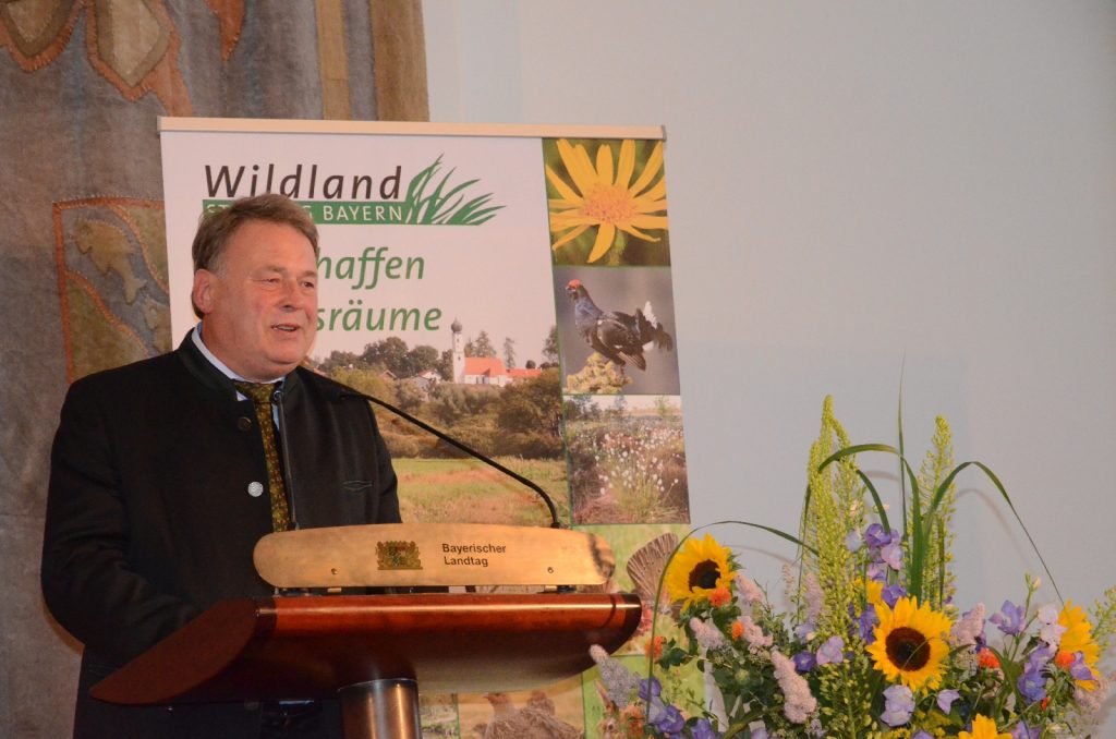 Vertreter der Staatsregierung: Staatsminister Helmut Brunner, MdL, StMELF©Wildland-Stiftung Bayern