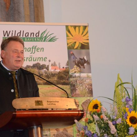 Vertreter der Staatsregierung: Staatsminister Helmut Brunner, MdL, StMELF©Wildland-Stiftung Bayern