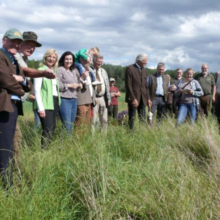 Bereisung des Baunachprojekts mit Umweltministerin Ulrike Scharf, MdL, und Staatssekretärin Dorothee Bär, MdB©Wildland-Stiftung Bayern