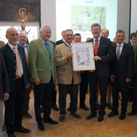 Verleihung des BJV-Naturschutzpreises 2018 an die Jägerschaft im Wegscheider Land©BJV-Pressestelle