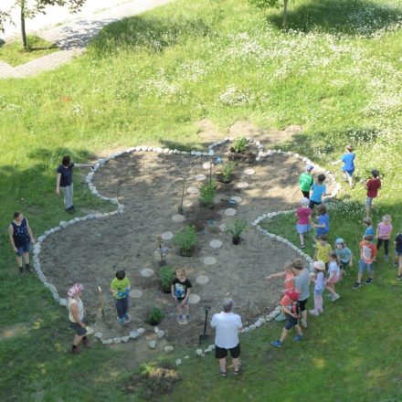 Das Schmetterlings-Beet nimmt Form an©Treffpunkt Wildland